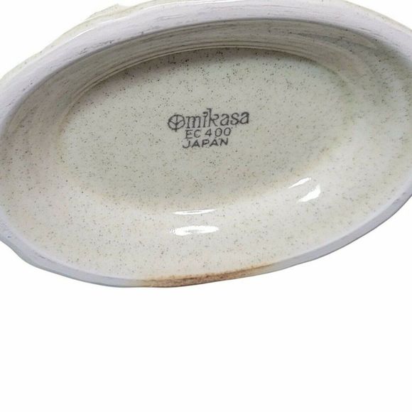 Vintage Mikasa Stoneware Whole Wheat Gravy Boat & Spill‎ Under Plate Japan - Picture 8 of 9